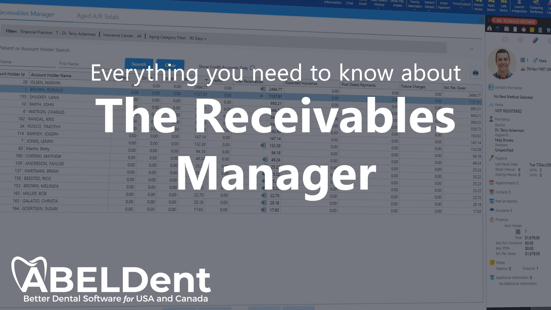 Everything you need to know about ABELDent’s Receivables Manager